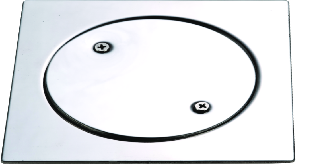 صفاية حمام استيل مربع 2 قطعة